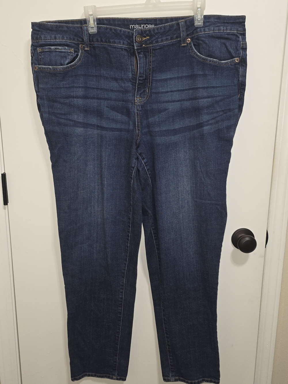 Maurices Women's Deep Indigo Straight Leg Jeans